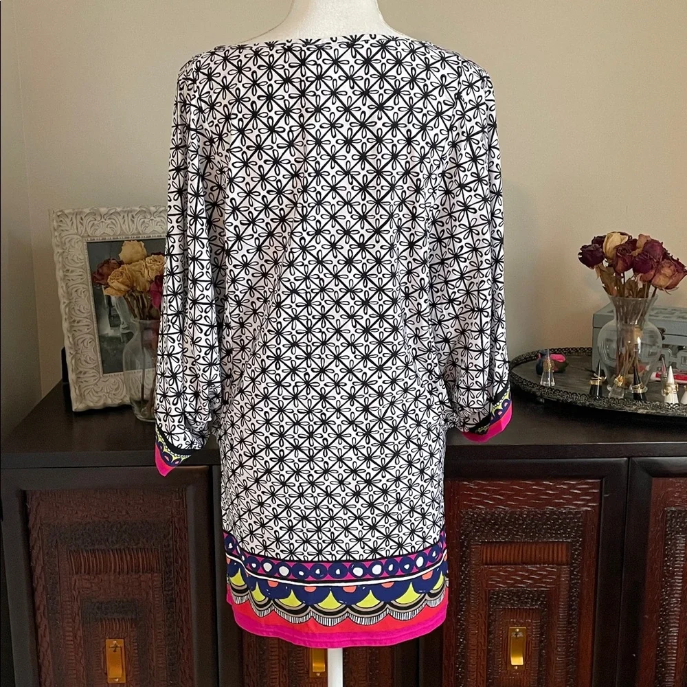 Trina Turk Tanzania Scarf Swim Cover Tunic size Medium - Picture 3 of 9